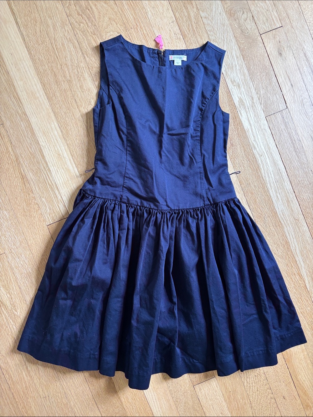 Crewcuts Navy Cotton Fit-&-Flare Dress